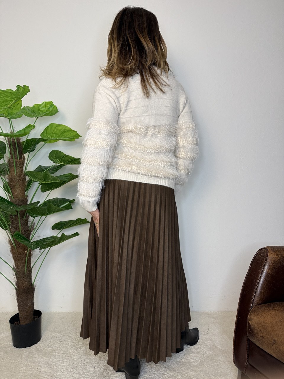 Gonna Plissette eco-dainetto