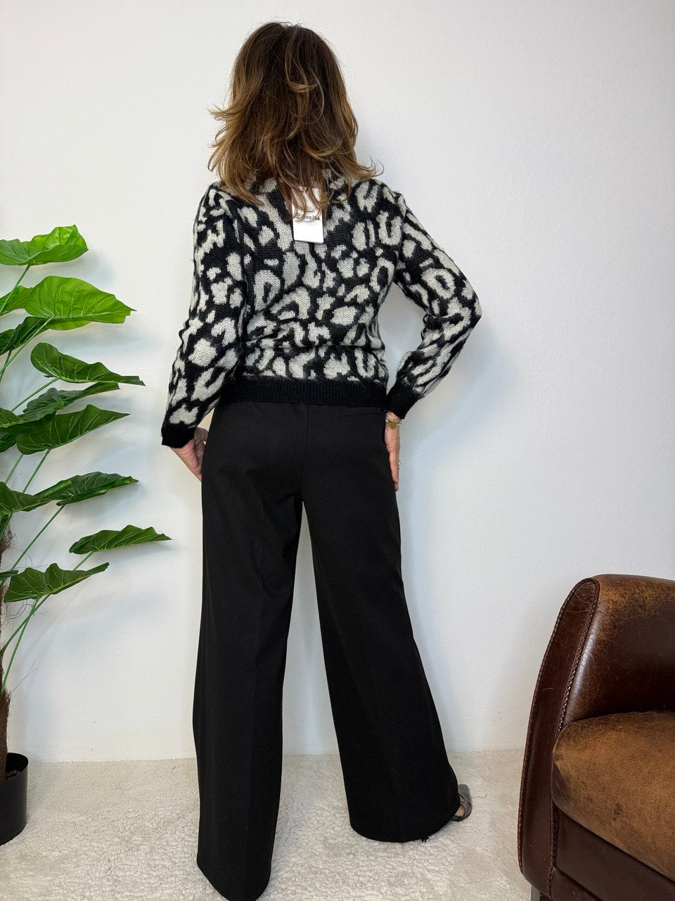 Maglione Black Leopard