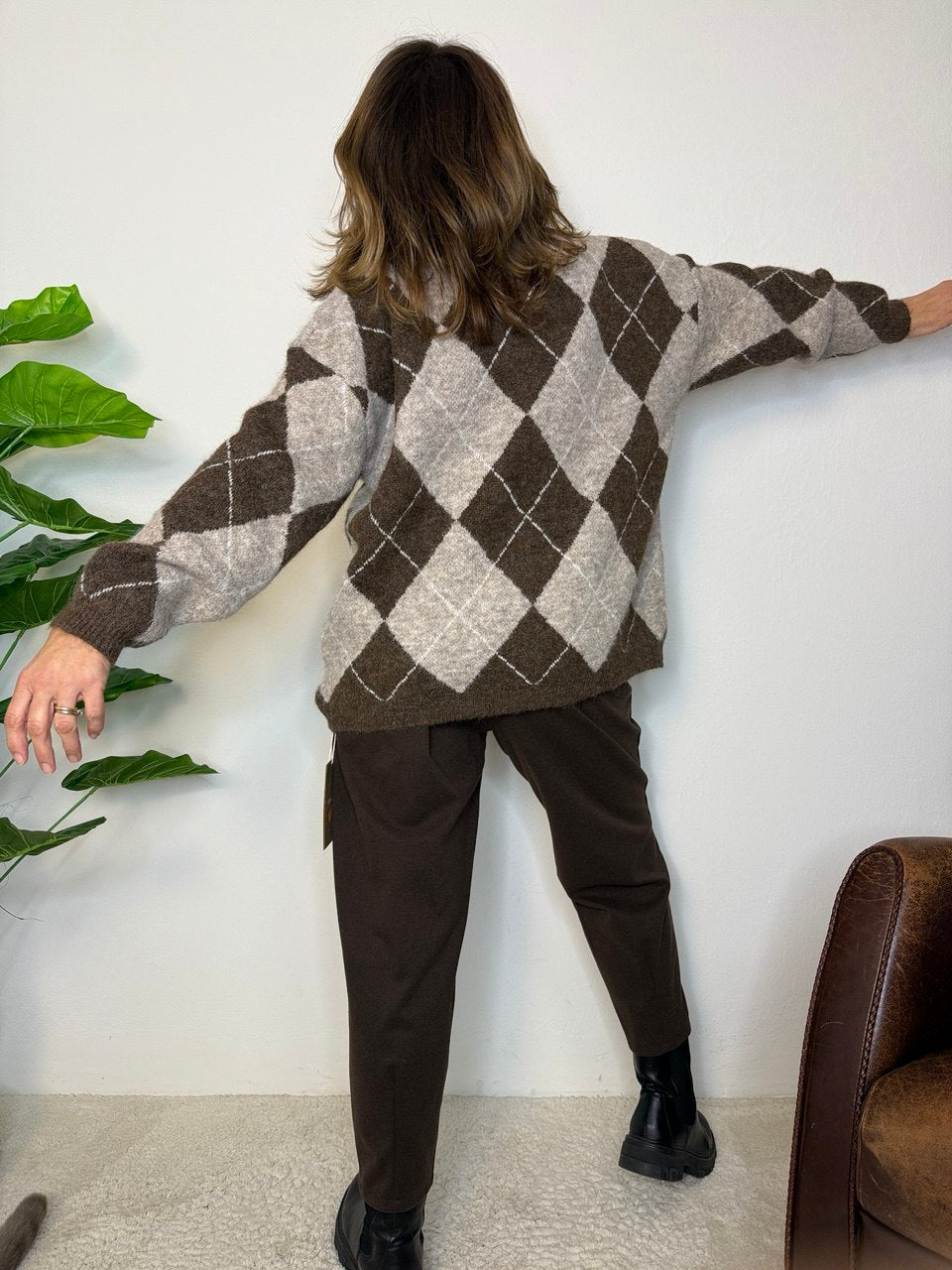 Maglione Rombo Oversize