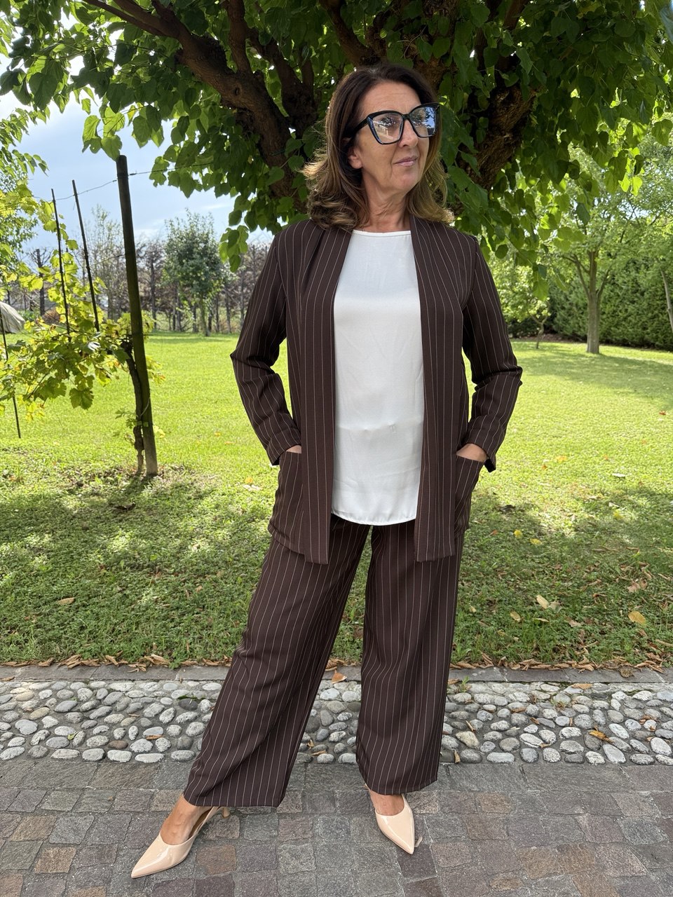 Coordinato gessato