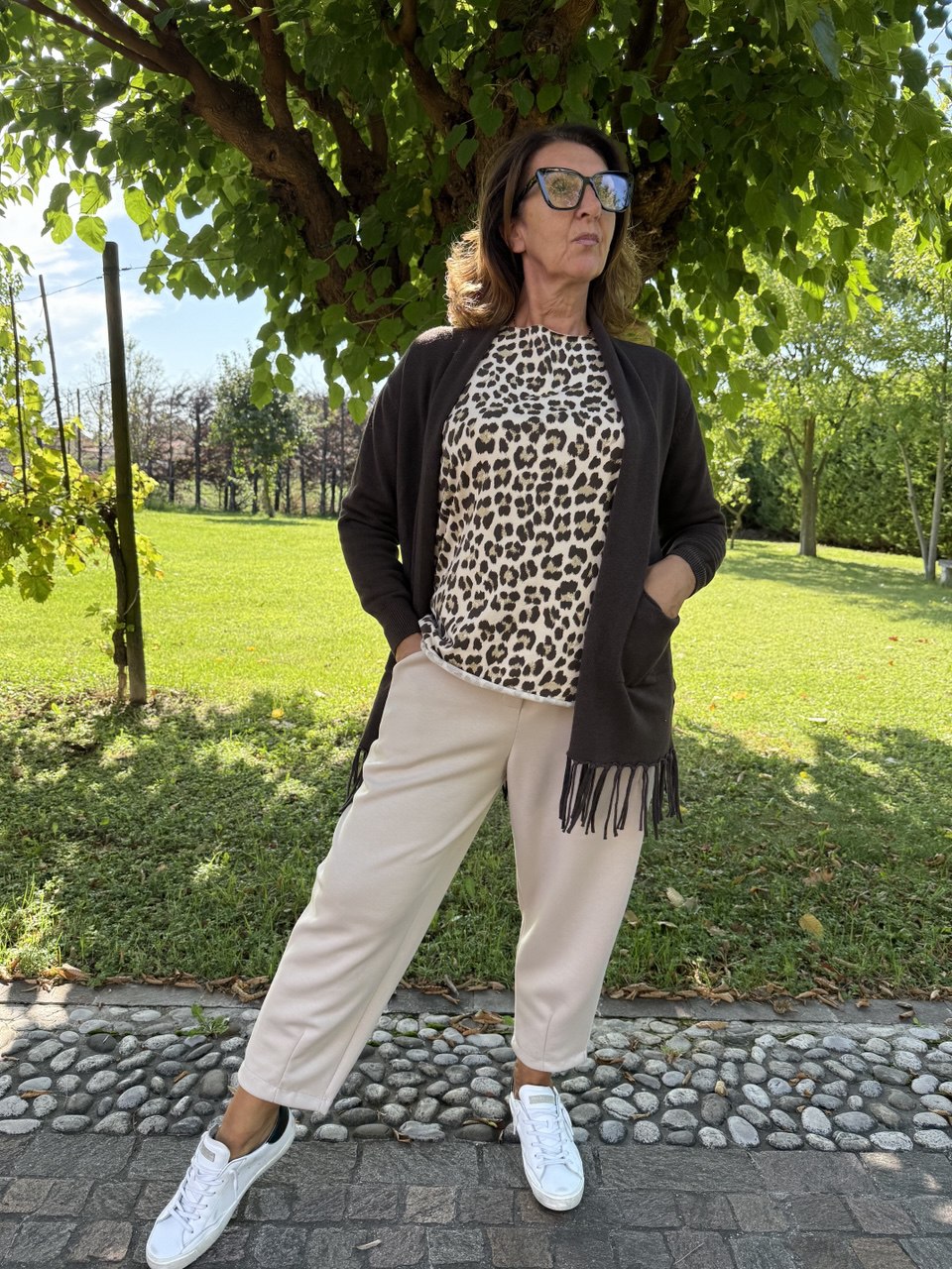 Cardigan Frange