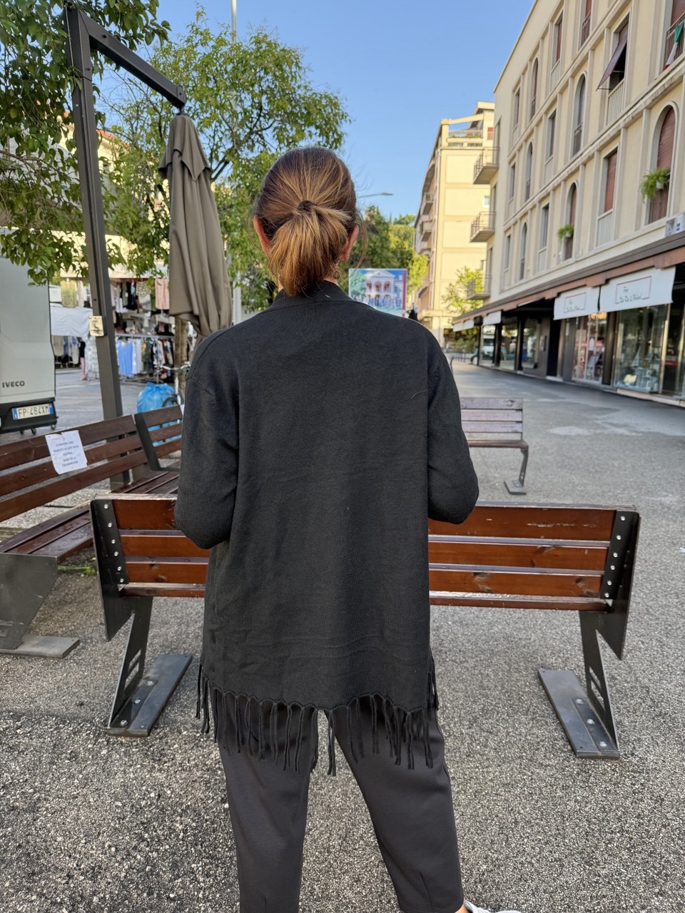 Cardigan Frange