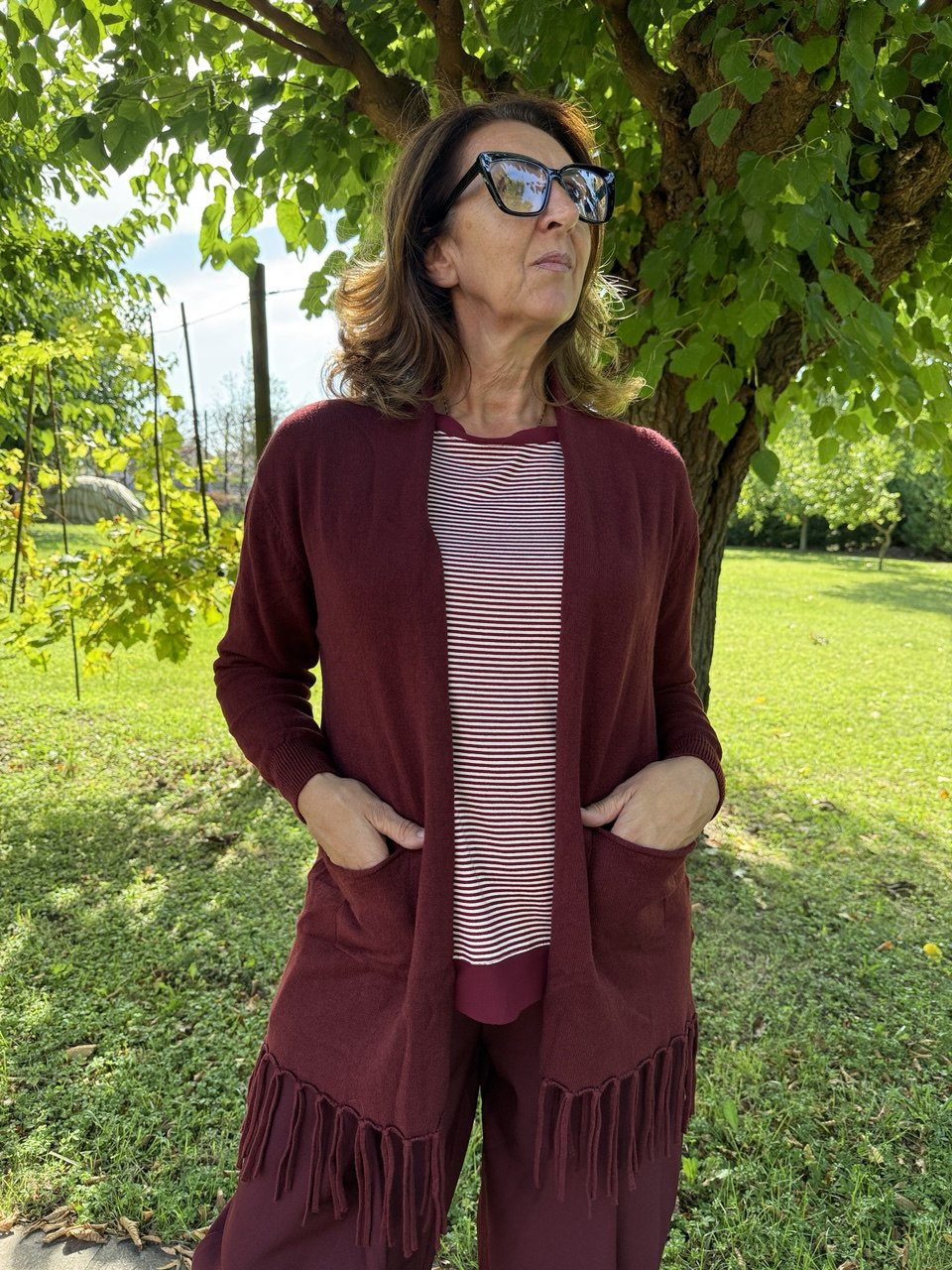Cardigan Frange