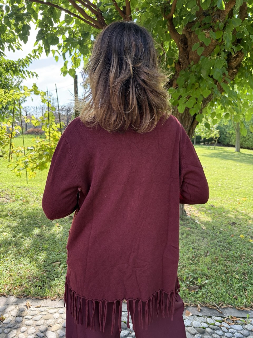 Cardigan Frange
