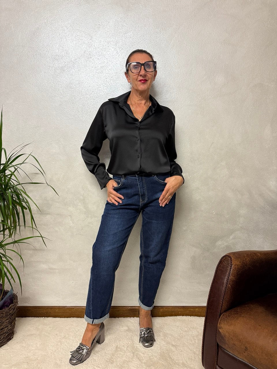Camicia Satén