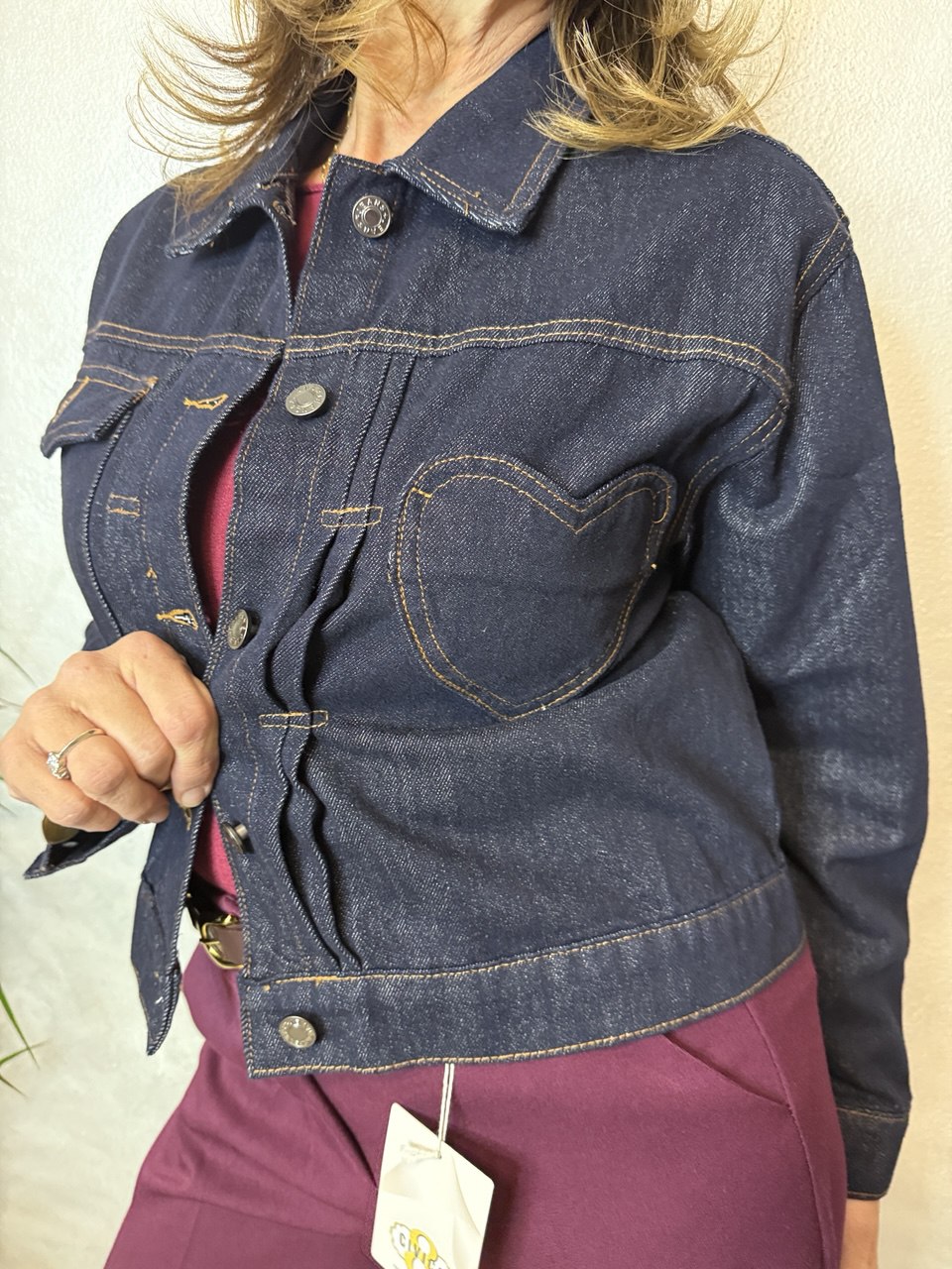 Giubbino Jeans Cuore