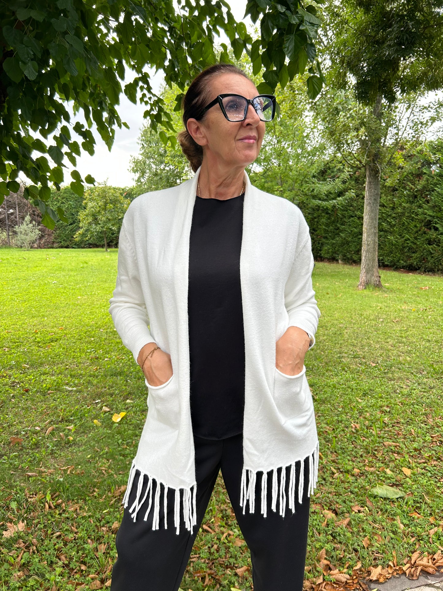 Cardigan Frange