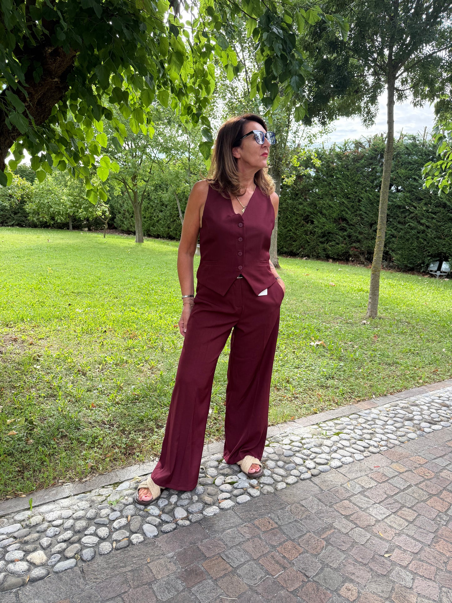 Completo gilet panciotto