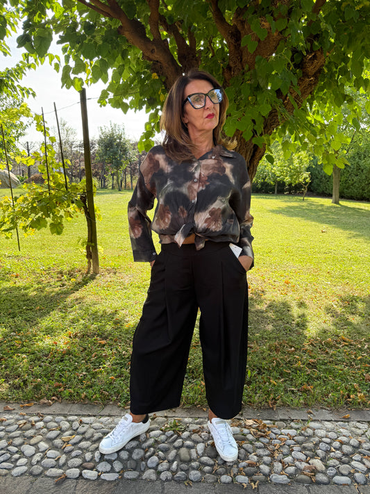 Look camicia Flower + pantalone Sofia