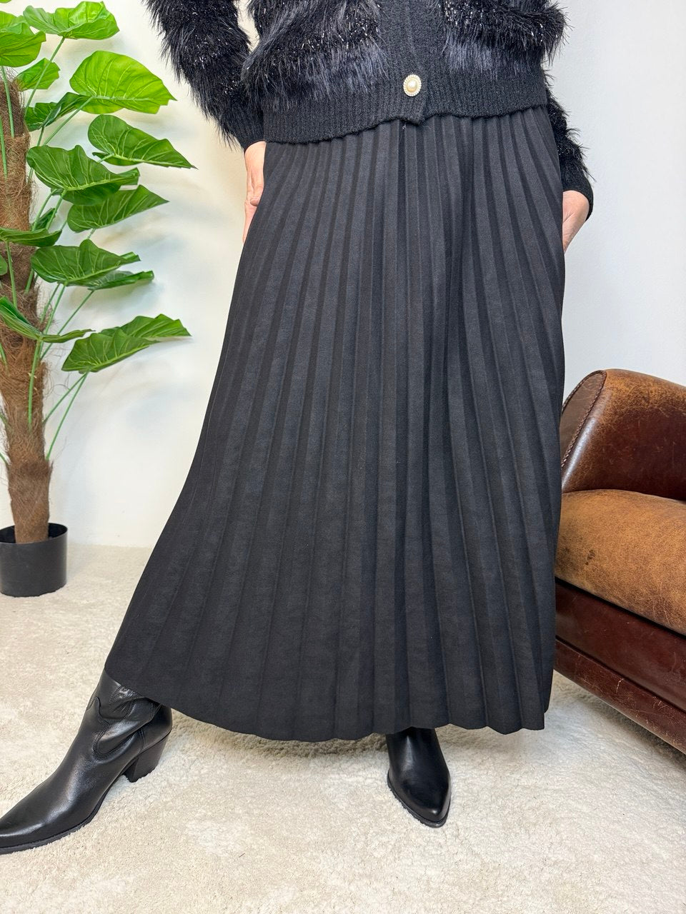 Gonna Plissette eco-dainetto