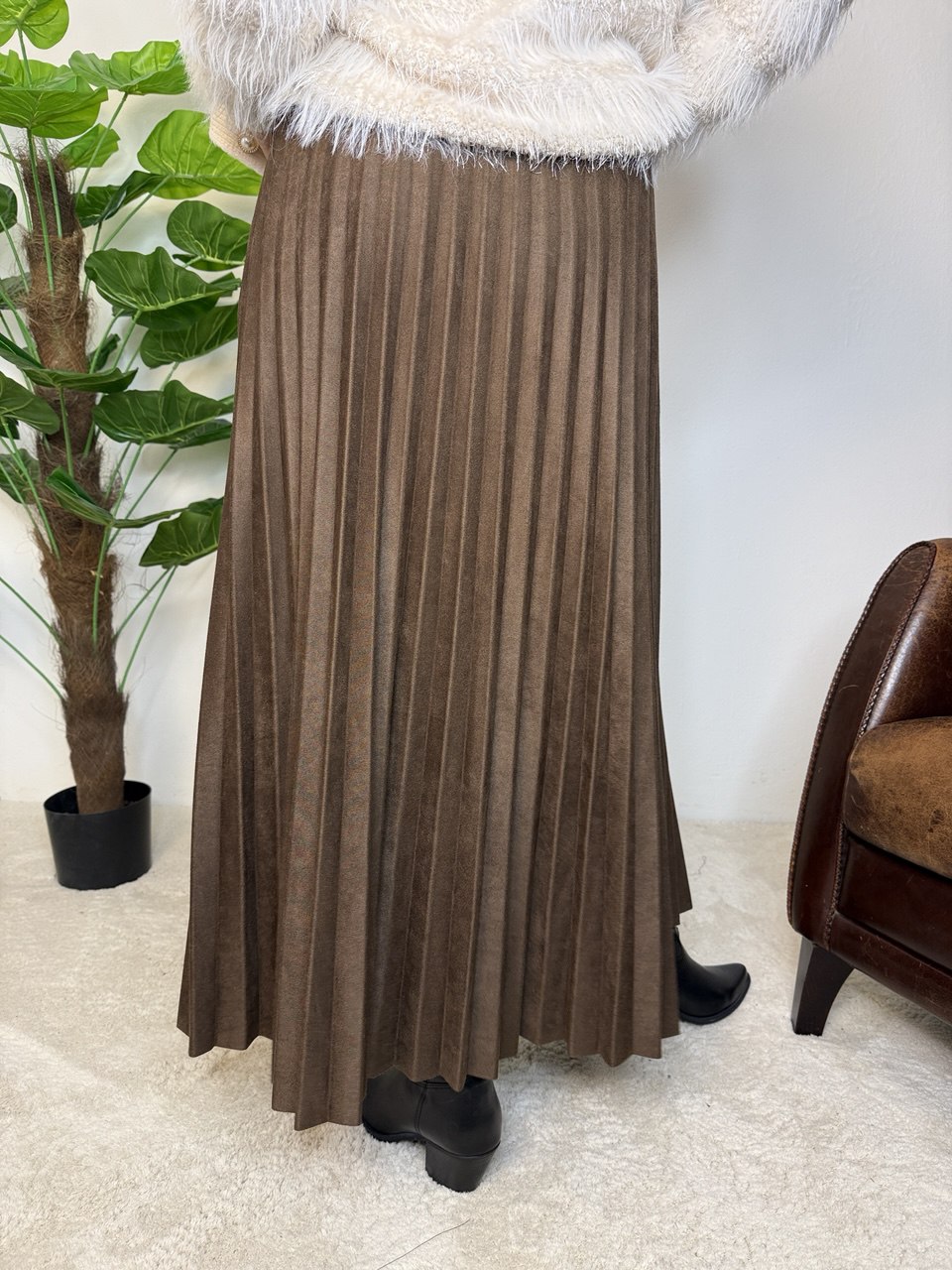 Gonna Plissette eco-dainetto