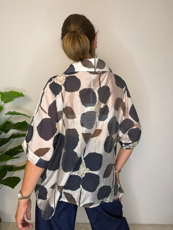 Camicia Papavero Over