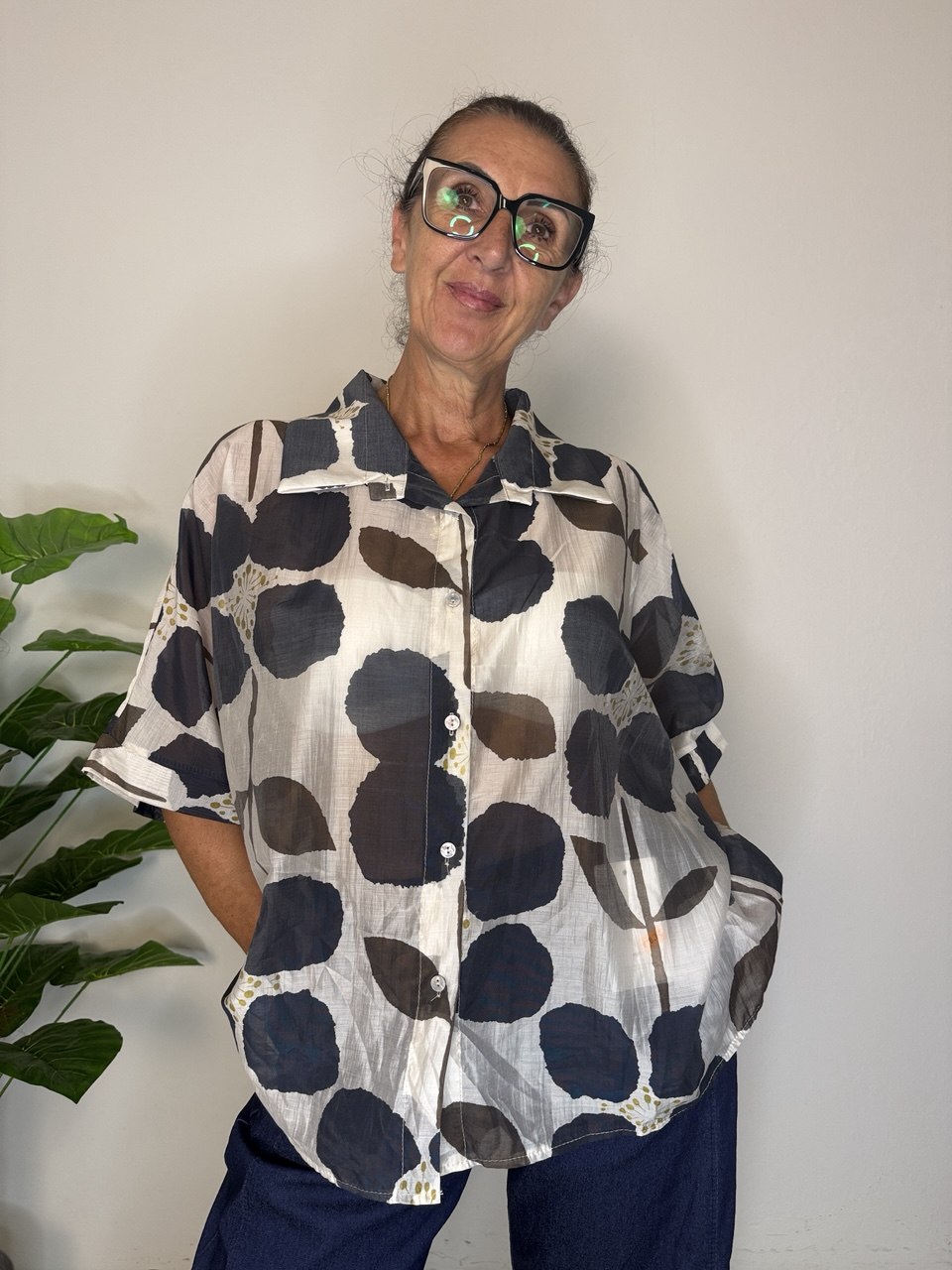 Camicia Papavero Over
