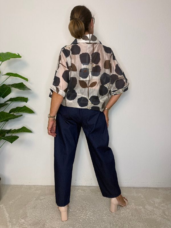 Camicia Papavero Over