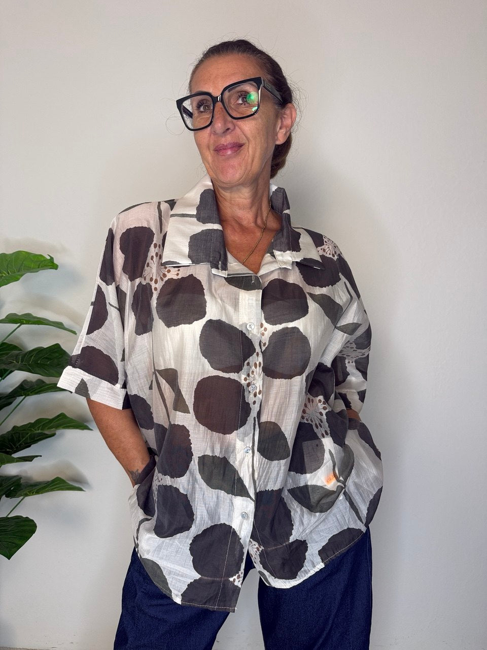 Camicia Papavero Over