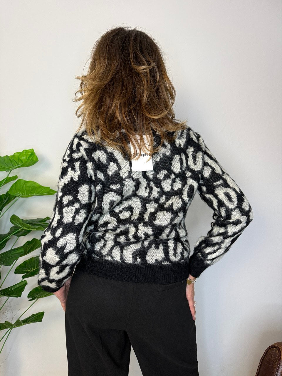 Maglione Black Leopard