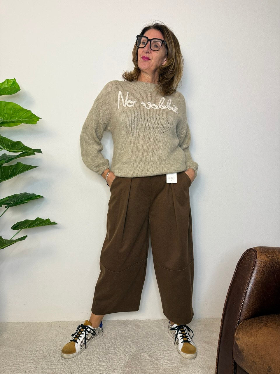 Pantalone Madagascar tinta unita