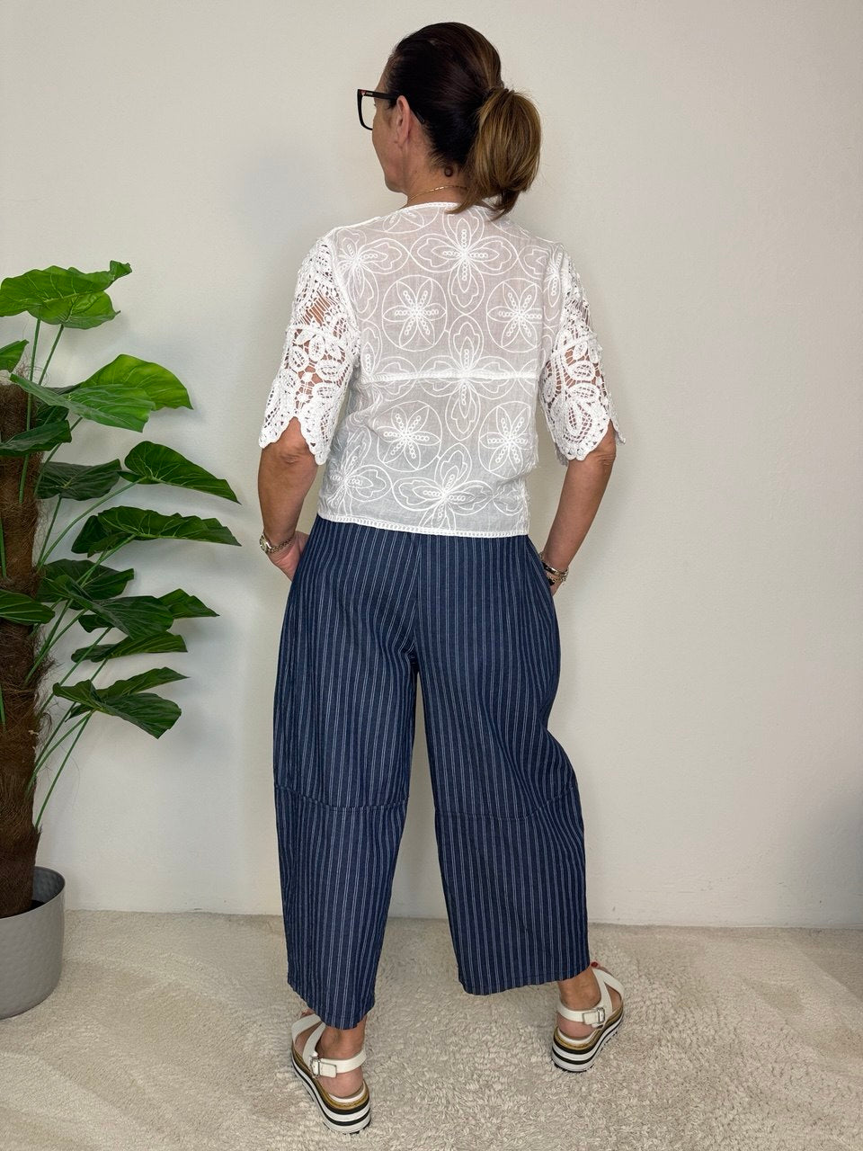 Pinstriped Madagascar Trousers