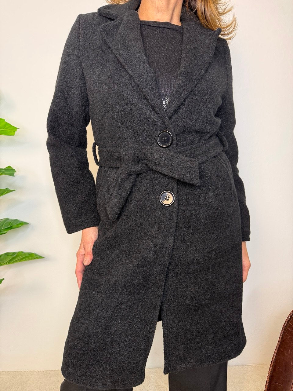 Cappotto Ebano Cintura