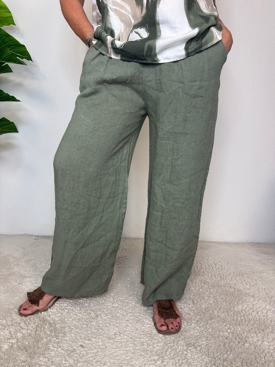 Pantalone Puro Lino