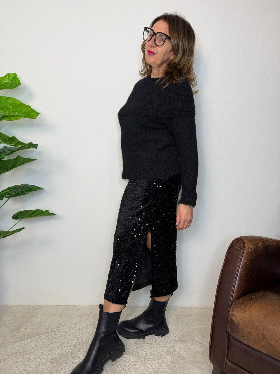 Gonna Tubino Paillettes