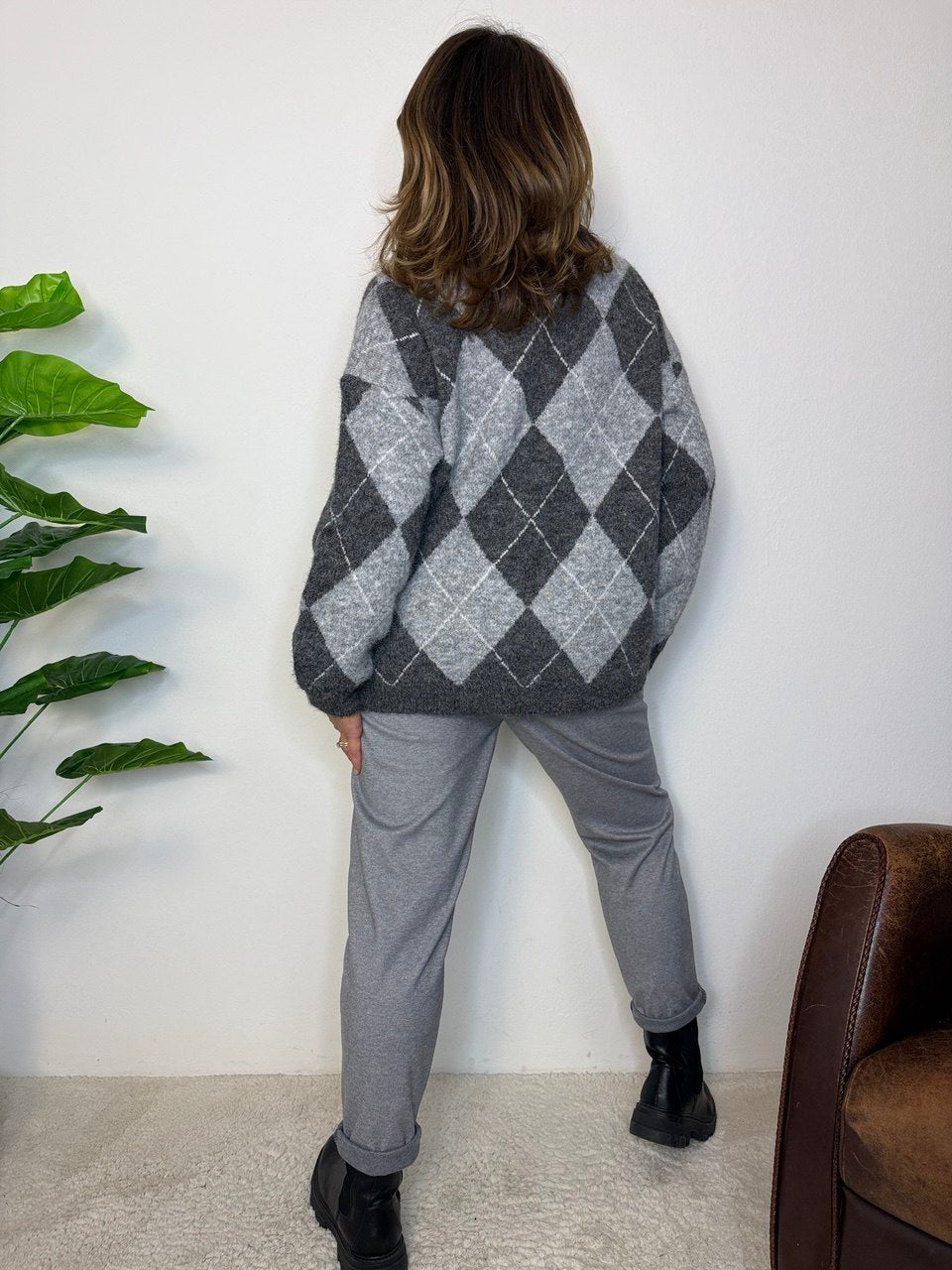 Maglione Rombo Oversize