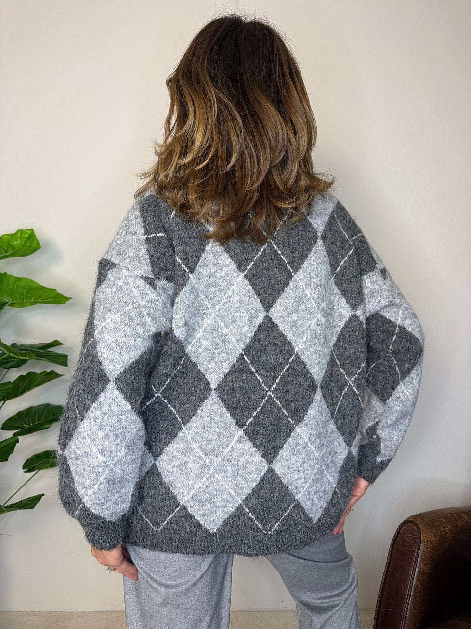 Maglione Rombo Oversize