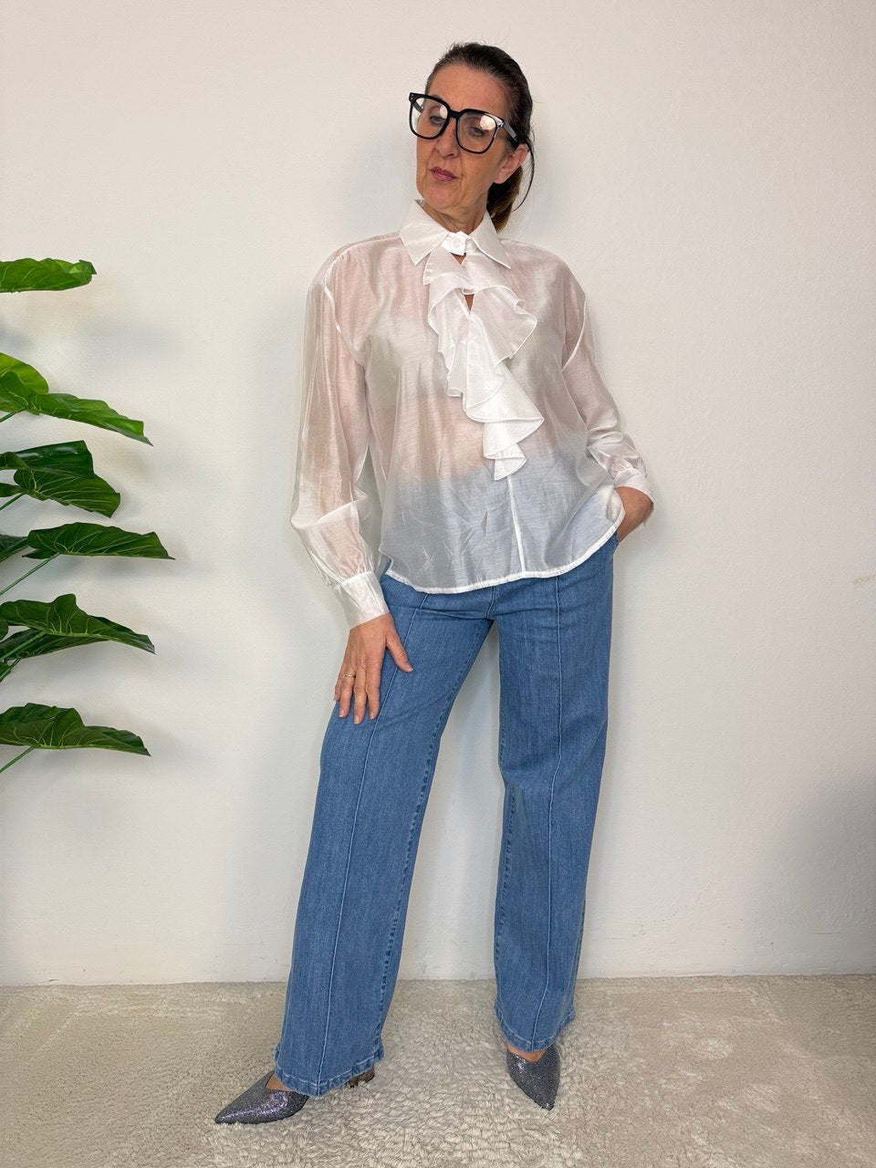 Black & White Blouse