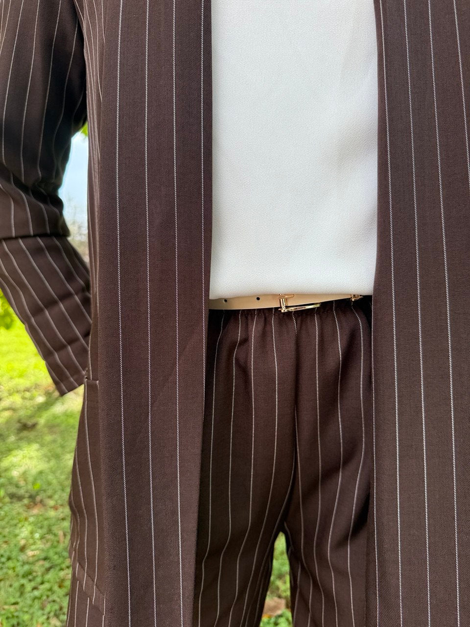 Coordinato gessato