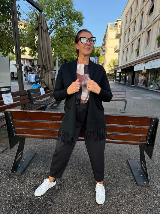 Cardigan Frange