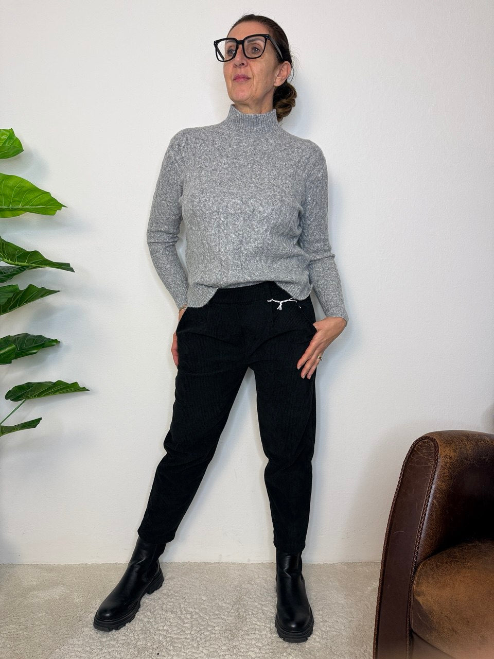 Pantalone Skinny Velluto