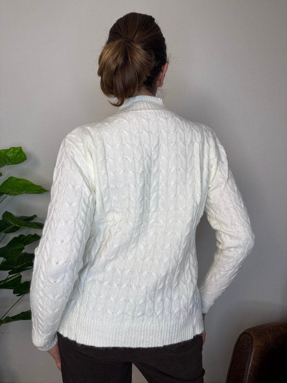 Maglione Treccia Lupetto