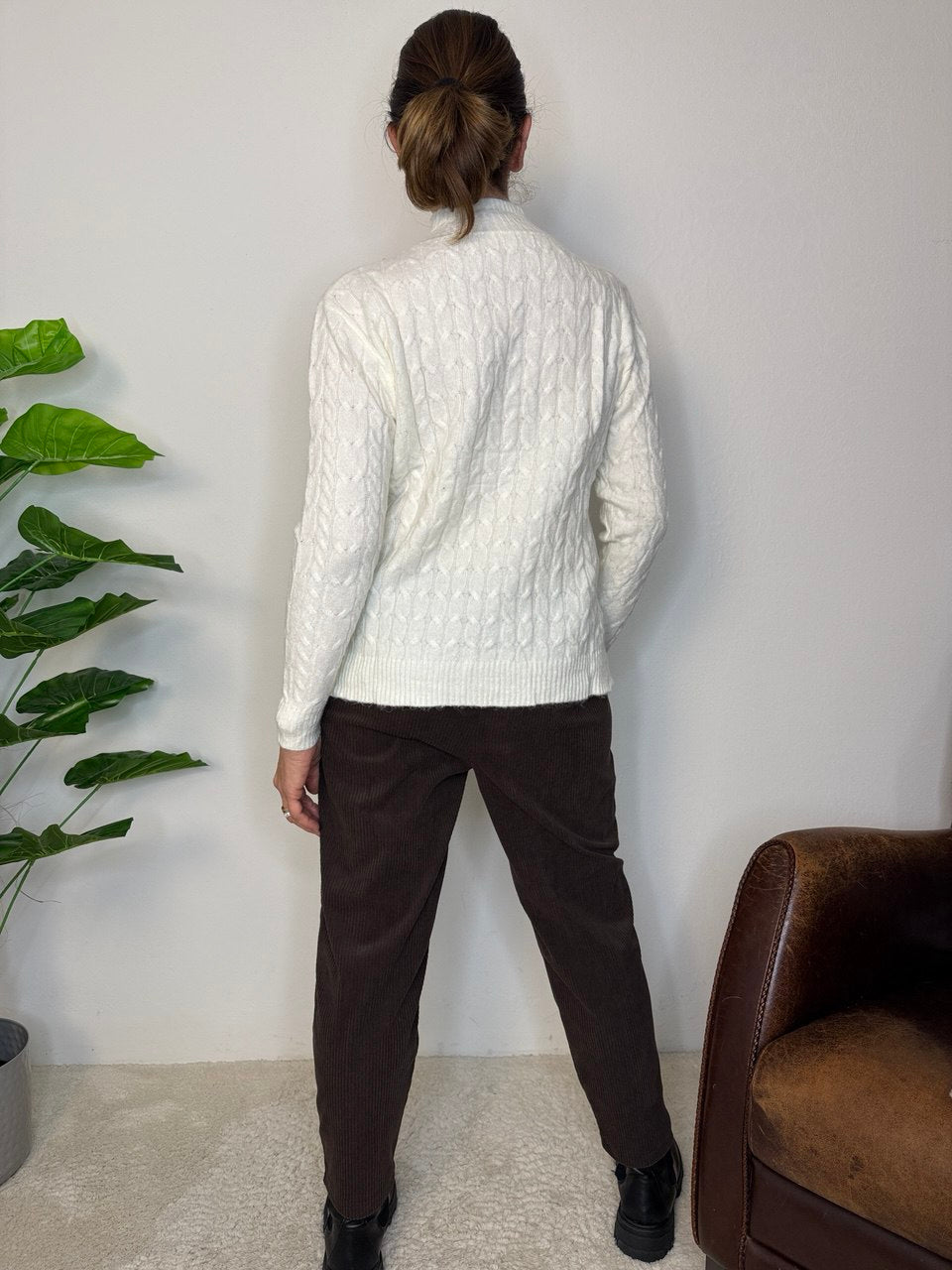 Maglione Treccia Lupetto