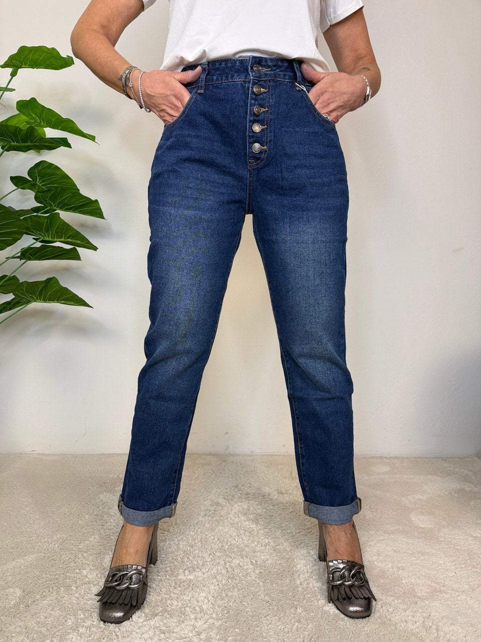 Jeans Bottone