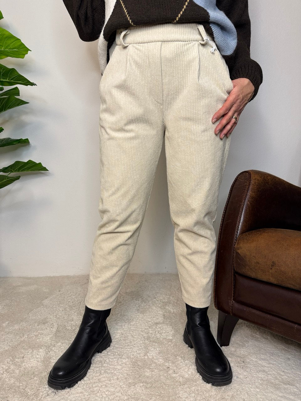 Pantalone Skinny Velluto