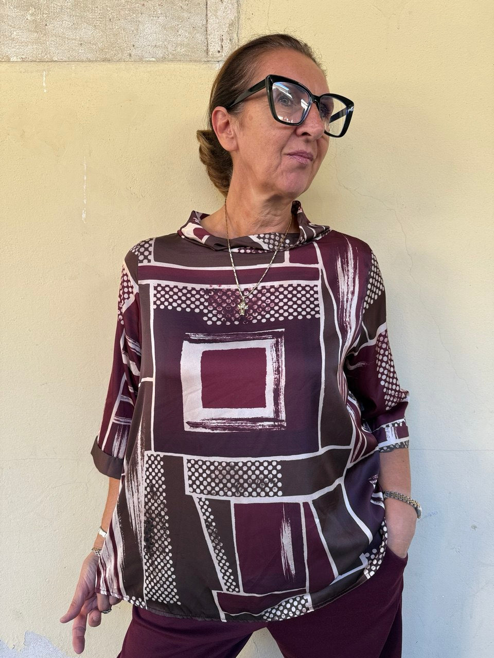 Blusa Cilindro Geometria