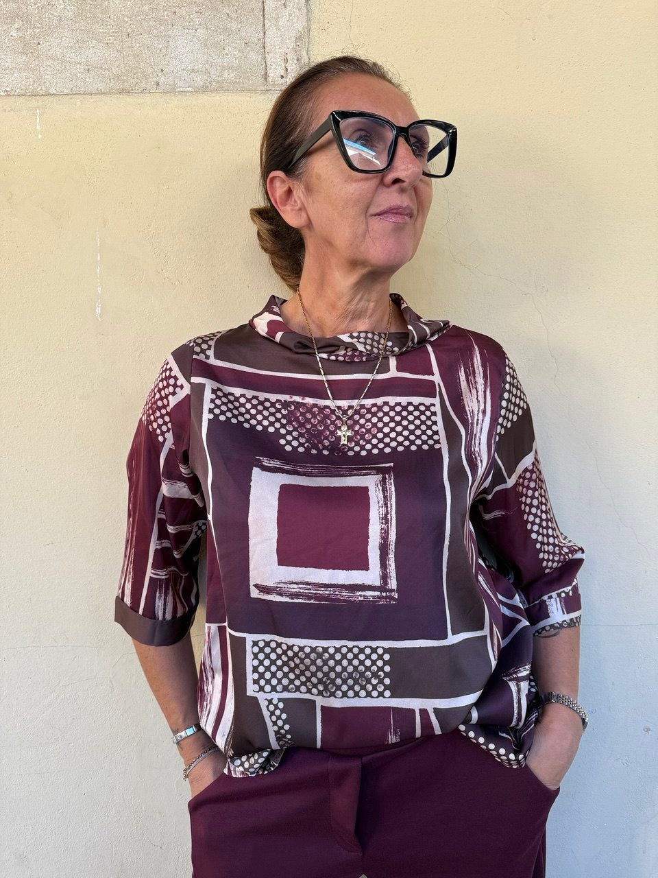 Blusa Cilindro Geometria
