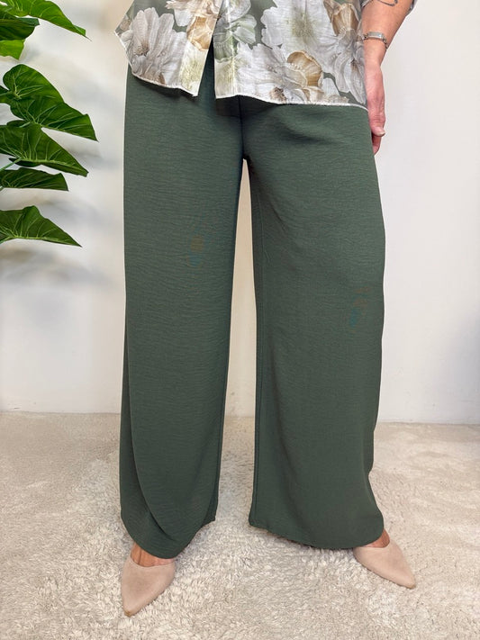Flowy Wide-Leg Trousers