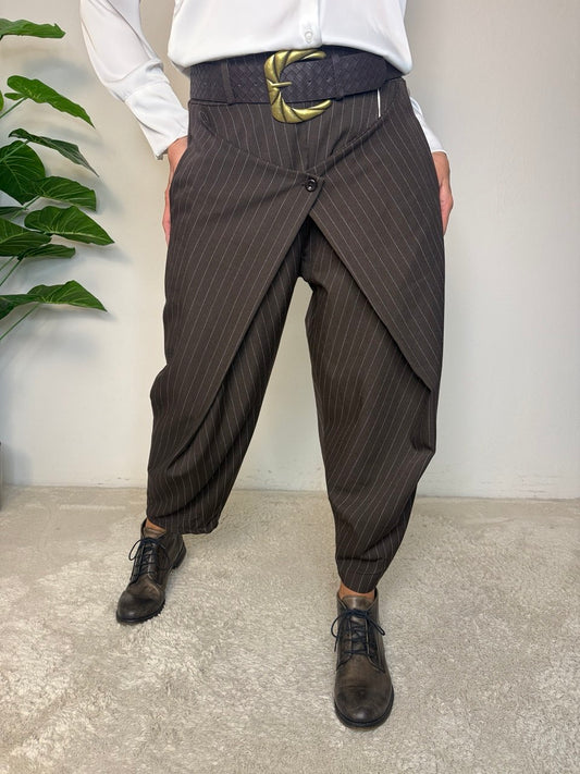 Pantalone Portafoglio Gessato
