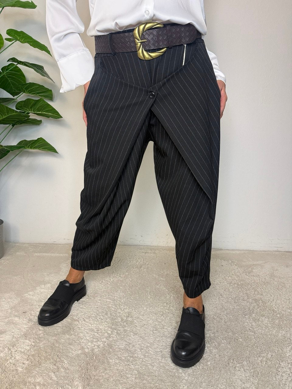 Pantalone Portafoglio Gessato