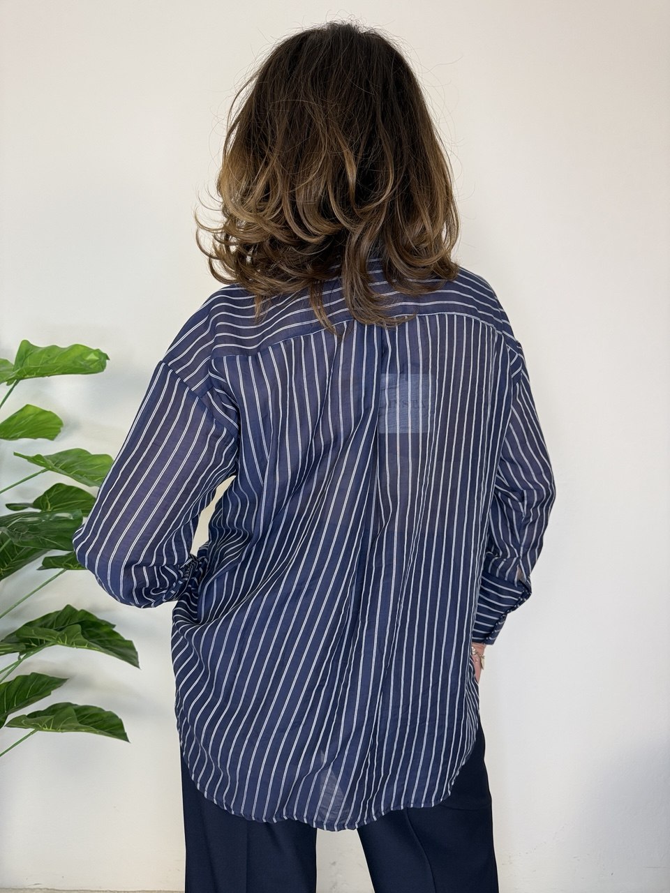 Camicia Gessata Maxi