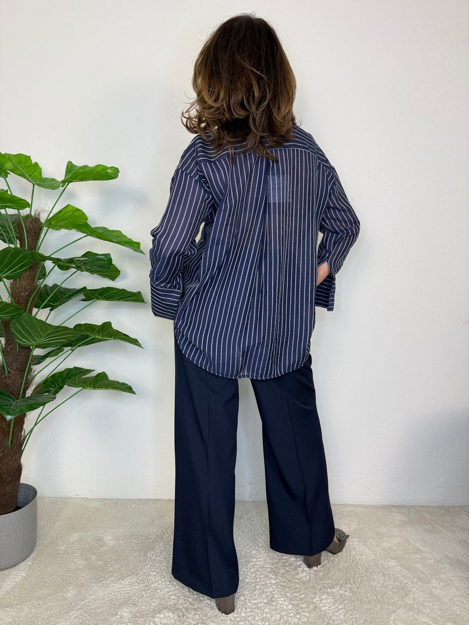 Camicia Gessata Maxi