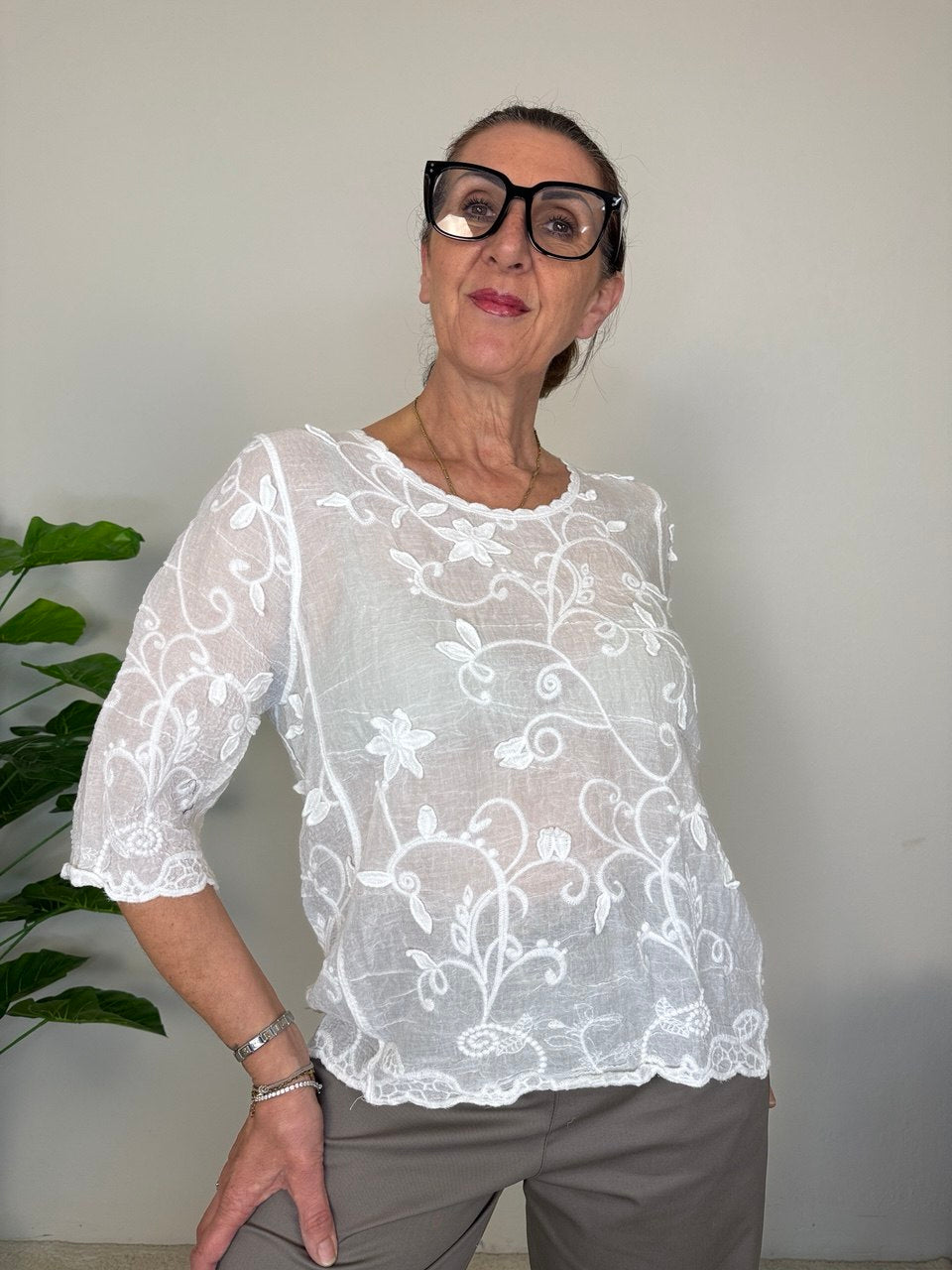 Blusa Ricamo