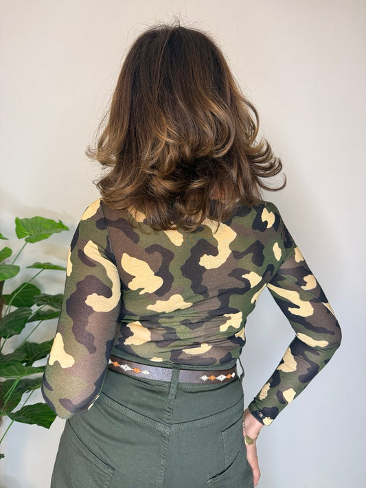 Maglia Cashmere Mimetica
