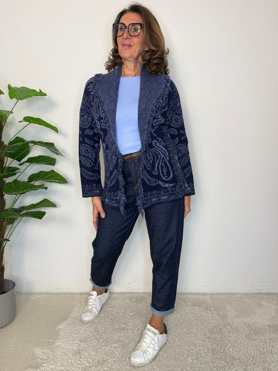 Cardigan Jaqard