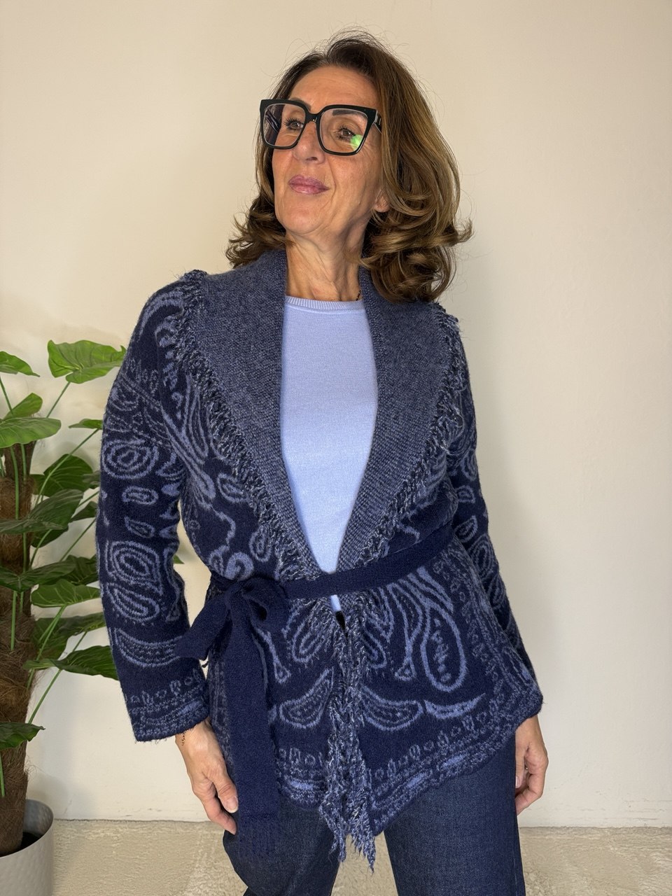 Cardigan Jaqard