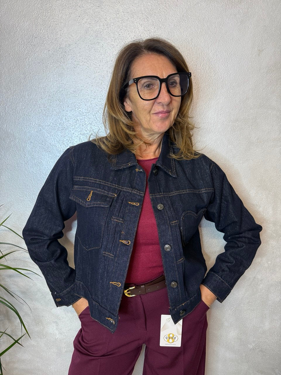Giubbino Jeans Cuore