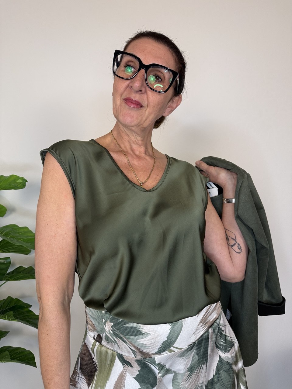 Satin Tank Top