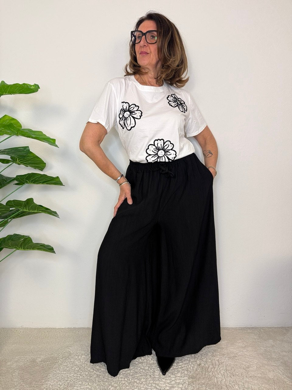 Pantalone Black Over