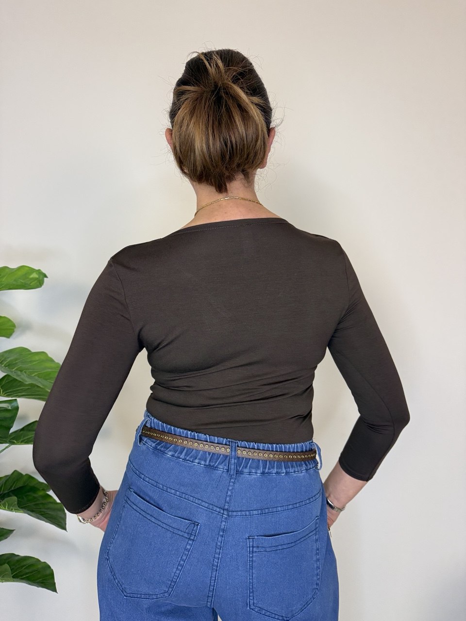 Maglia Viscosa Scollo V